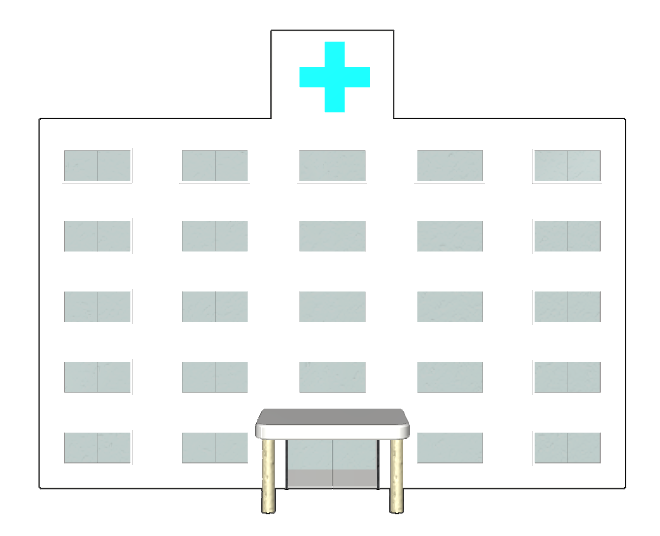 病院　建物1